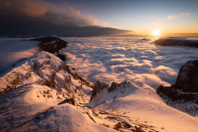 Mer de nuage au bout de Font d'Urle